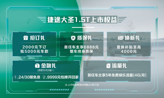 捷途大圣1.5T车型上市 售价9.39万起