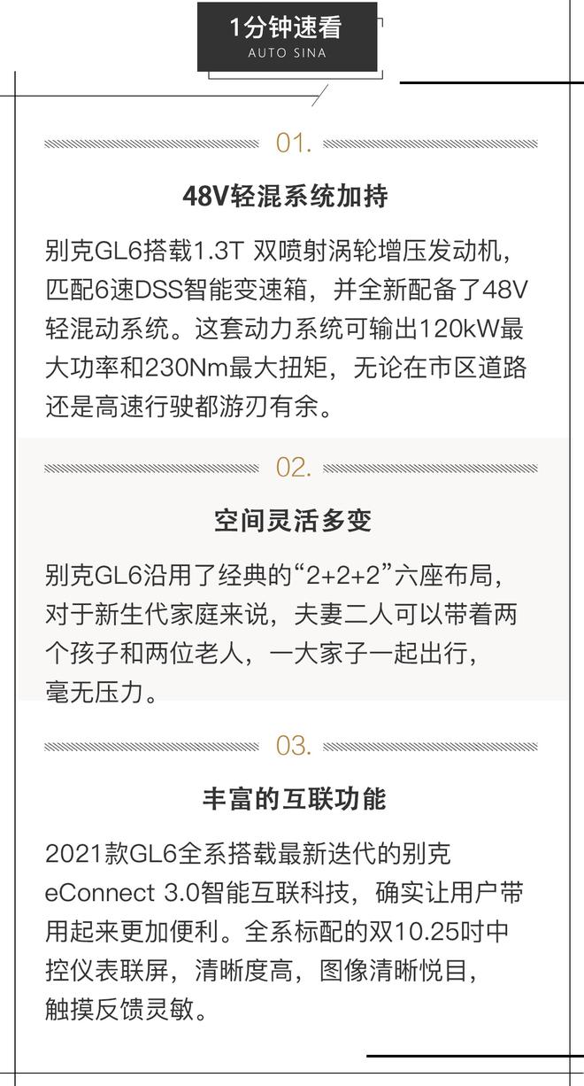 奶爸的标准家用车 试驾2021款别克GL6