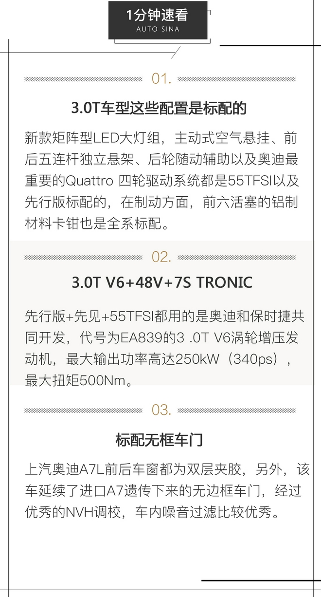 依然还是“西装暴徒” 试驾上汽奥迪A7L 55TFSI