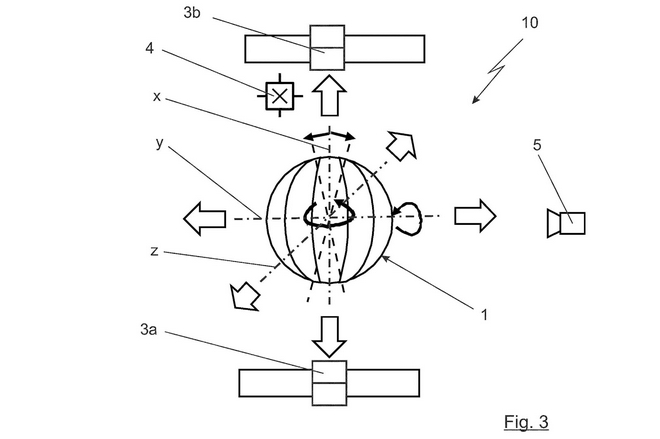 梅赛德斯-奔驰新专利：利用磁场通过浮动水晶球控制信息娱乐系统
