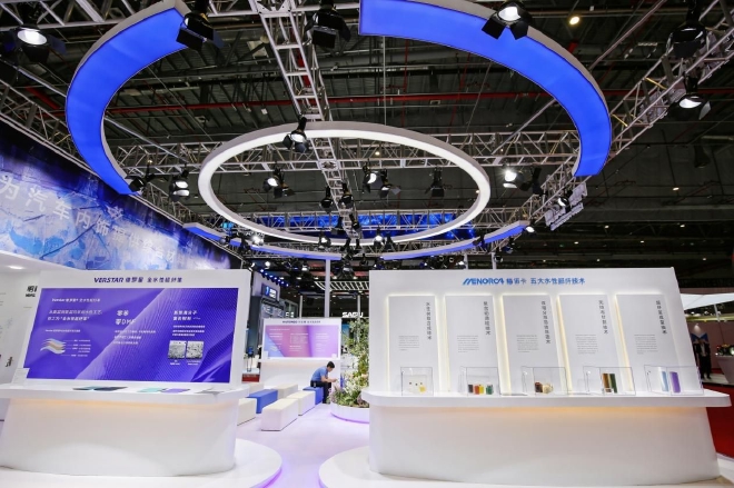 拥抱蓝色星球，明新旭腾携全系可持续材料亮相上海车展