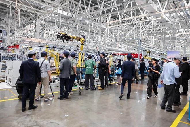 广汽本田开发区新能源工厂落成 全新电动车型P7下线