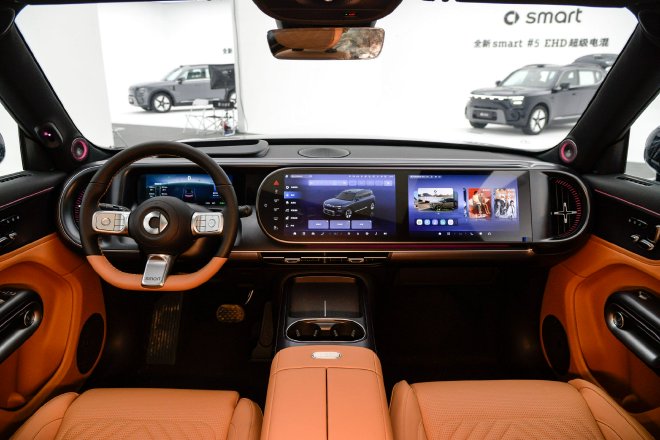 综合续航超1600km 静态体验smart精灵#5 EHD