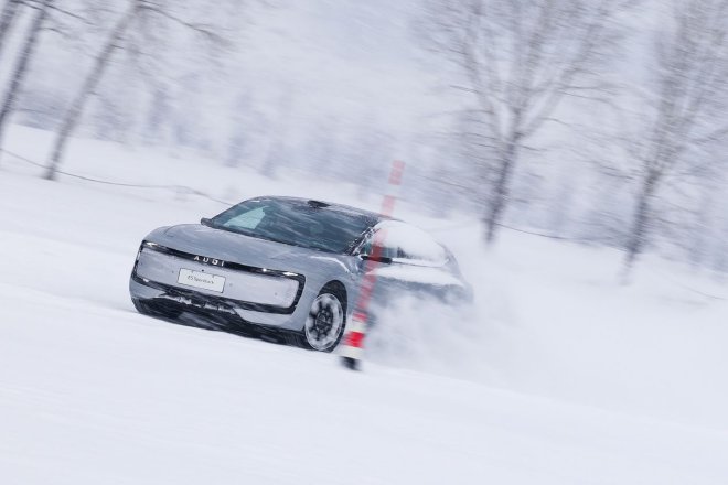 电动quattro更好玩 冰雪试驾奥迪E5 Sportback