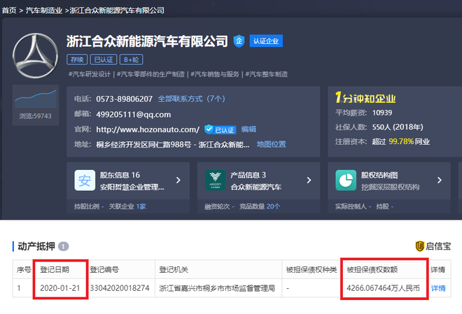 哪吒汽车40余涂装车间设备被抵押 合众:正常融资行为