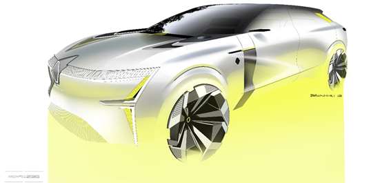 雷诺MORPHOZ概念车曝光 CMF-EV平台打造