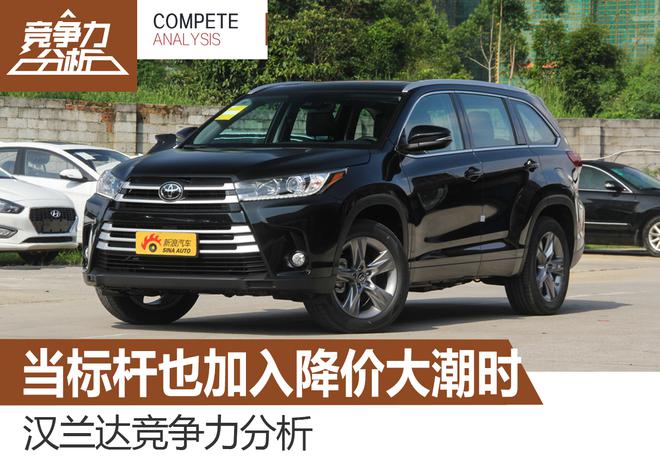 当标杆也加入降价大潮时 汉兰达竞争力分析