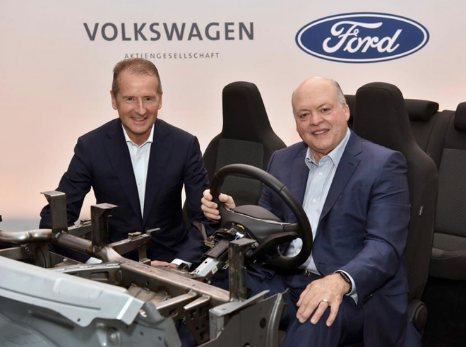 大众福特推进电动车和自动驾驶合作分担成本 预计6月底达成最终协议