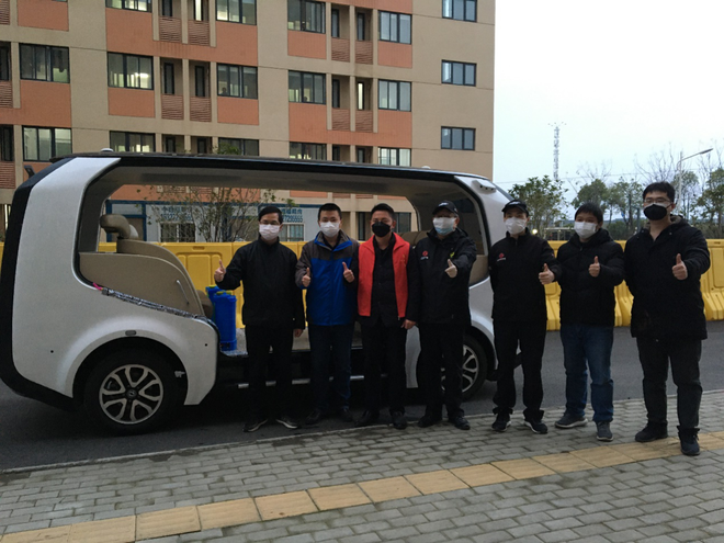 无人驾驶消杀车上岗 东风Sharing-VAN驰援抗疫一线