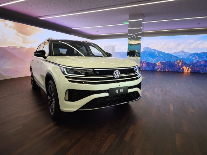 外观犀利的大五座suv一汽大众揽巡静态实拍