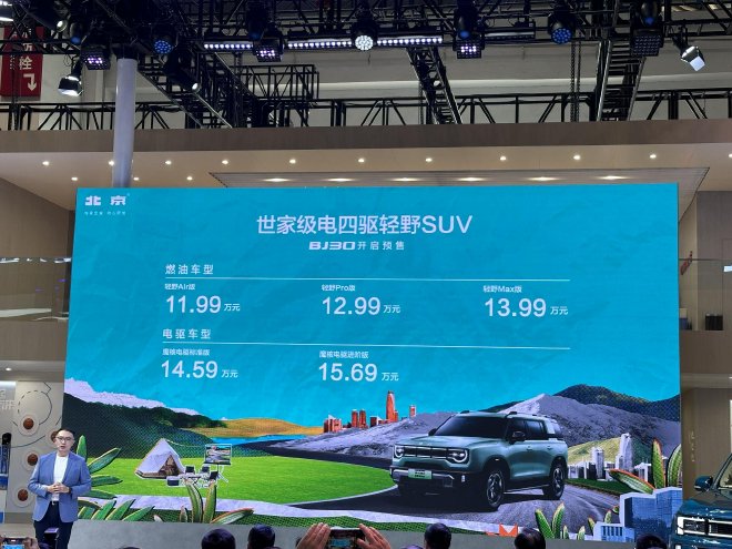  2024 Beijing Auto Show: BAIC BJ30 opens pre-sale
