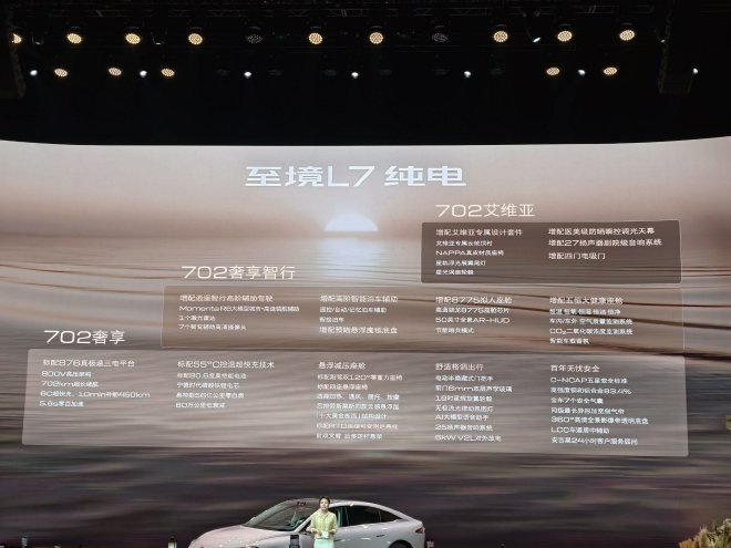 国补预售权益价16.99-20.69万元 别克至境L7纯电版开启预售