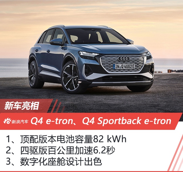 奥迪Q4 e-tron/Q4 Sportback e-tron发布