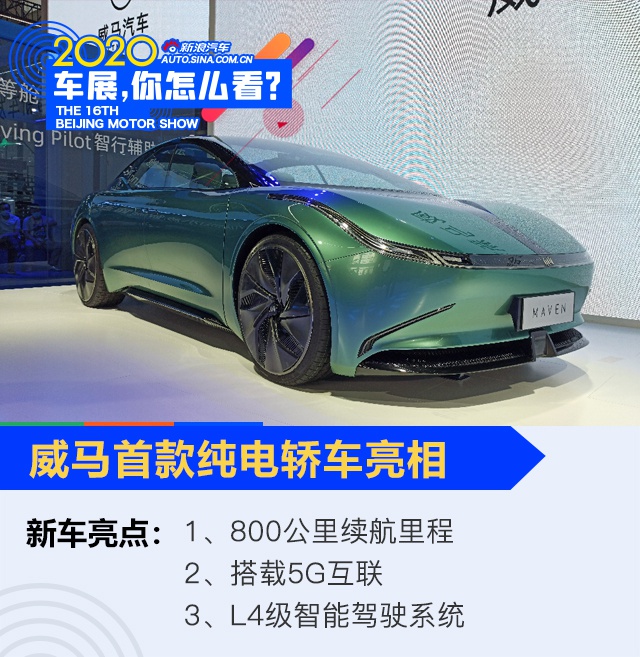 2020北京车展：续航达800km 威马首款纯电轿车亮相