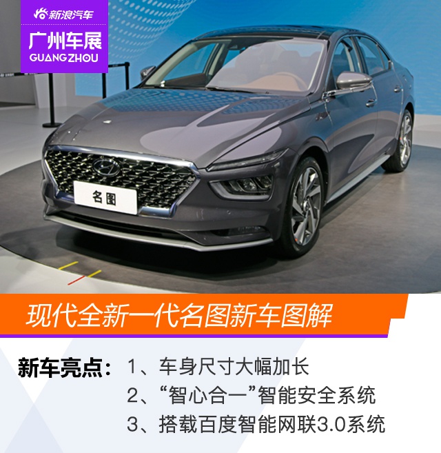 2020广州车展：尺寸提升/科技升级 现代全新一代名图新车图解
