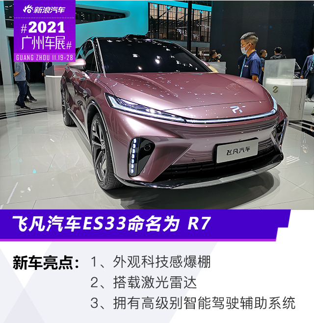 2021广州车展：飞凡汽车ES33正式命名为R7