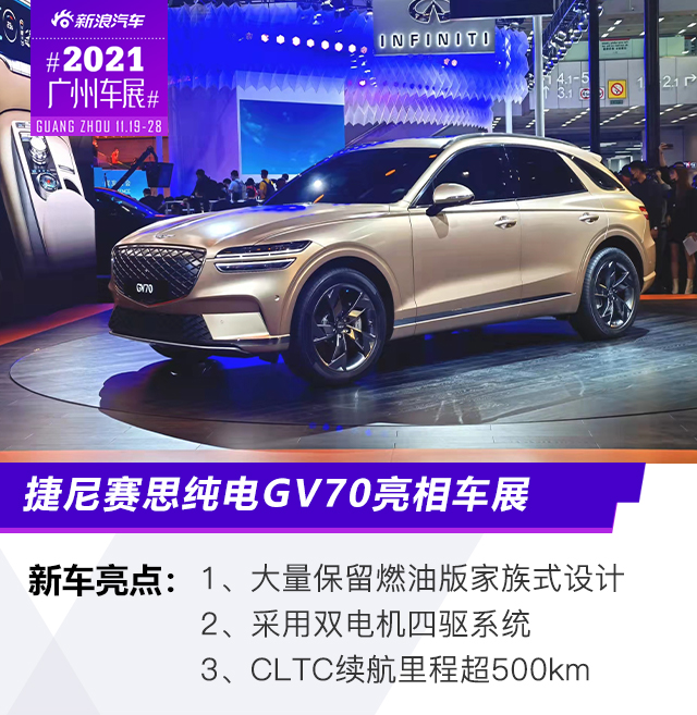 2021广州车展：捷尼赛思纯电GV70首发