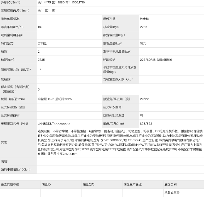 捷途环游者申报信息 定位紧凑型纯电SUV