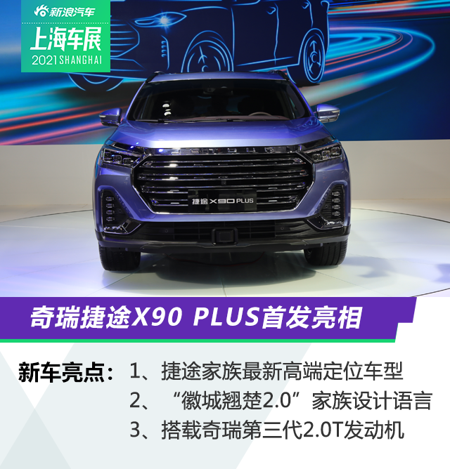 2021上海车展：奇瑞捷途X90 PLUS首发亮相