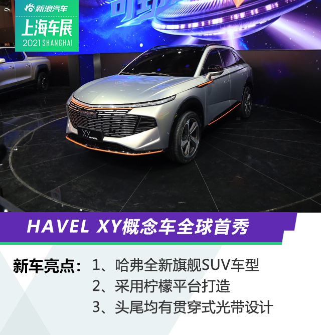 2021上海车展：HAVAL XY概念车首发亮相