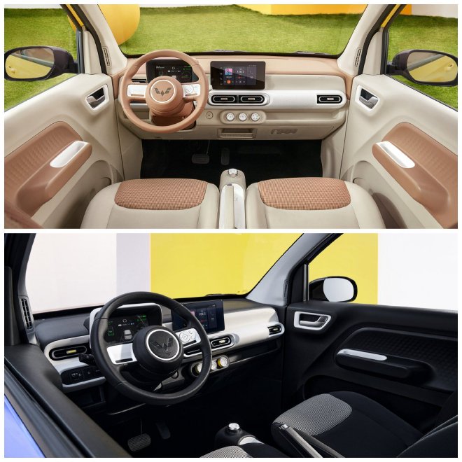 宏光MINIEV第三代马卡龙内饰亮相