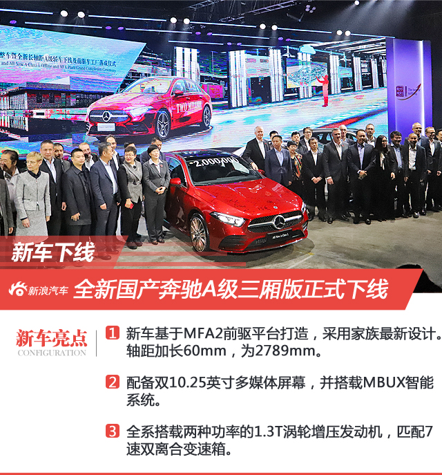 后者居上？全新国产奔驰A级三厢版正式下线