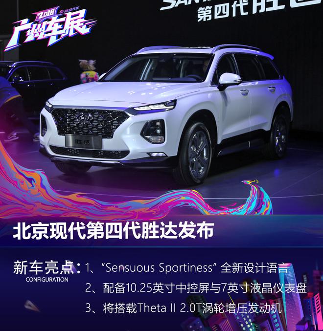 2018广州车展：北京现代第四代胜达国内首发