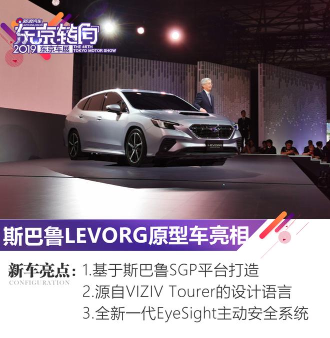 2019东京车展：斯巴鲁LEVORG原型车亮相