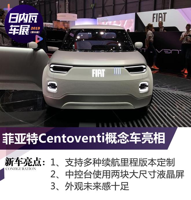 2019日内瓦车展：菲亚特Centoventi概念车