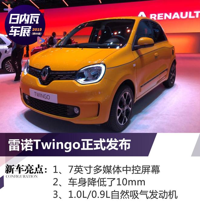 2019日内瓦车展：雷诺Twingo正式发布