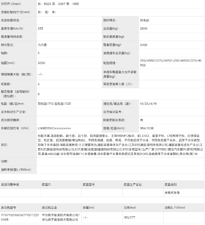 智界RX申报信息 将于8月开启小订