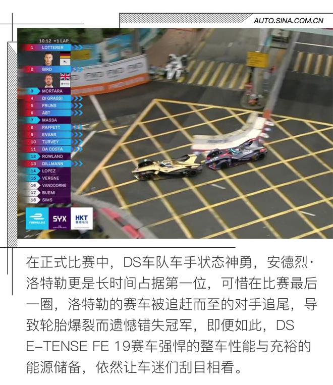 FE香港站DS钛麒车队被追尾爆胎终惜败