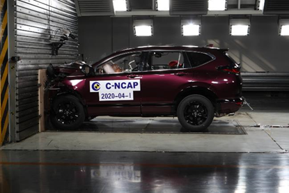 皓影（BREEZE）正面100%重叠刚性壁障碰撞试验