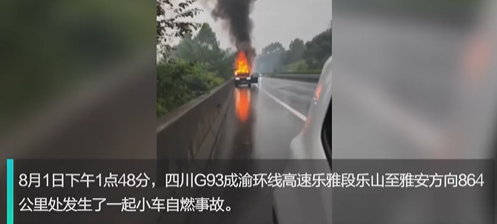 理想one高速起火烧成光架 回应来了