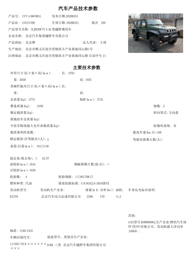 原厂重改+合法上路BJ40雨林穿越版给你真•越野自由