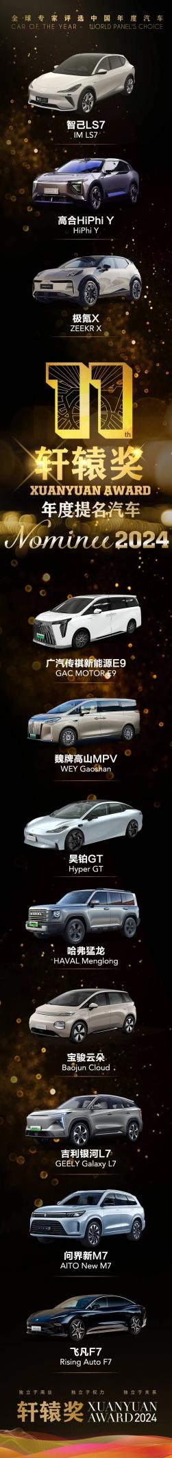 2024轩辕奖揭晓，年度汽车大奖首次空缺