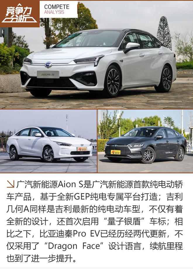 综合实力强 广汽新能源Aion S竞争力分析