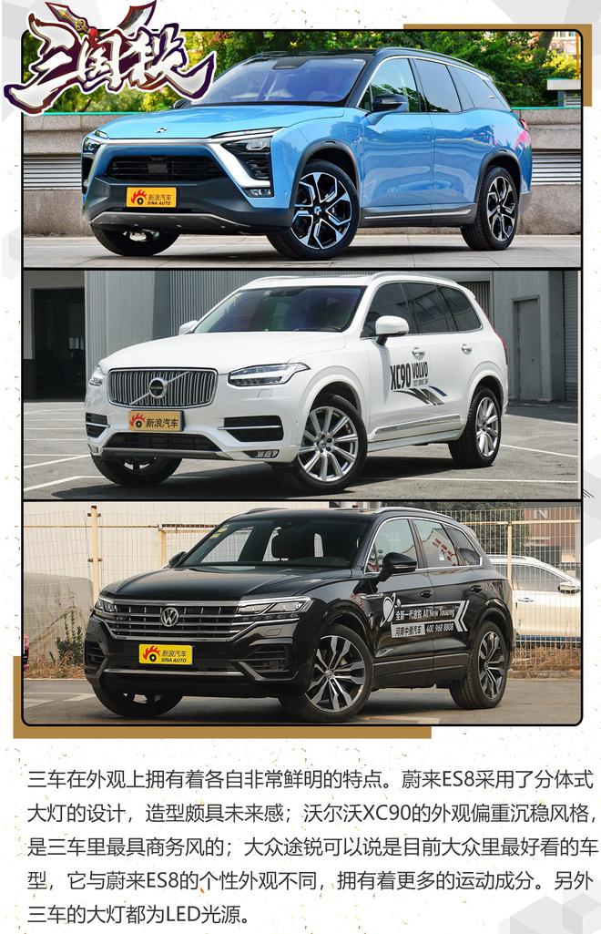 50万起高端油电SUV跨界PK ES8/XC90/途锐