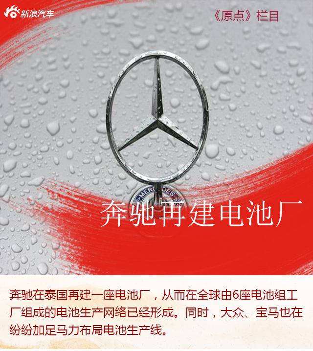 紧跟大众 奔驰再下一城 全球电池厂达6座