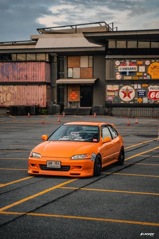 你喜欢的颜色本田思域egvtecjdm日系车靓仔