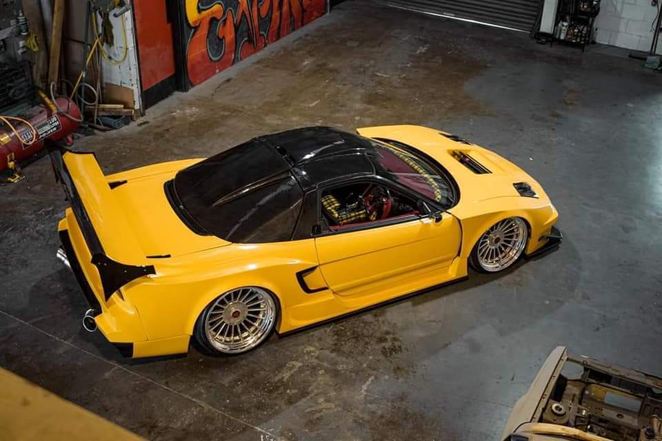 宽体低趴本田NSX，很黄很暴力！