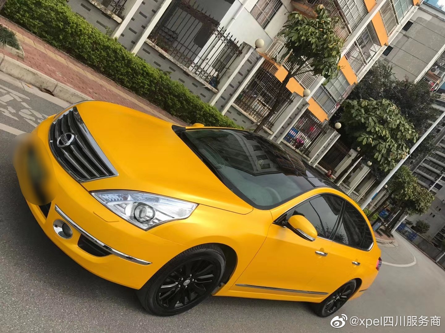 汽车美图抢先看：电光金属黄 #日产天籁