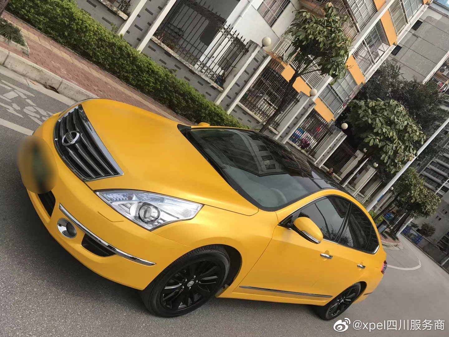 汽车美图抢先看：电光金属黄 #日产天籁