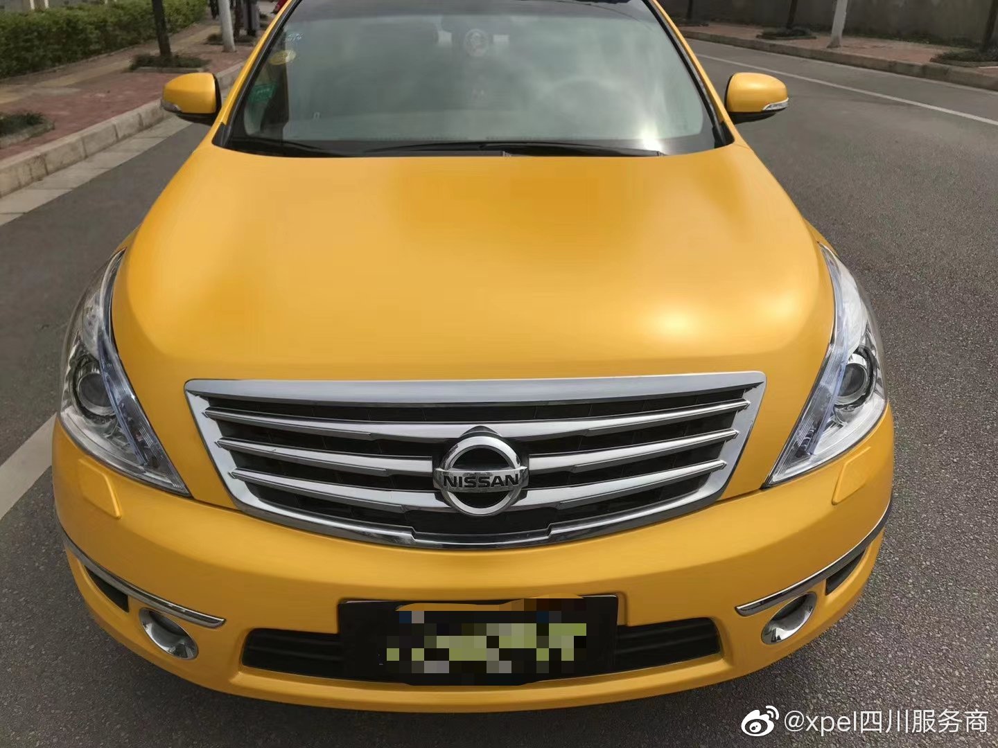 汽车美图抢先看：电光金属黄 #日产天籁