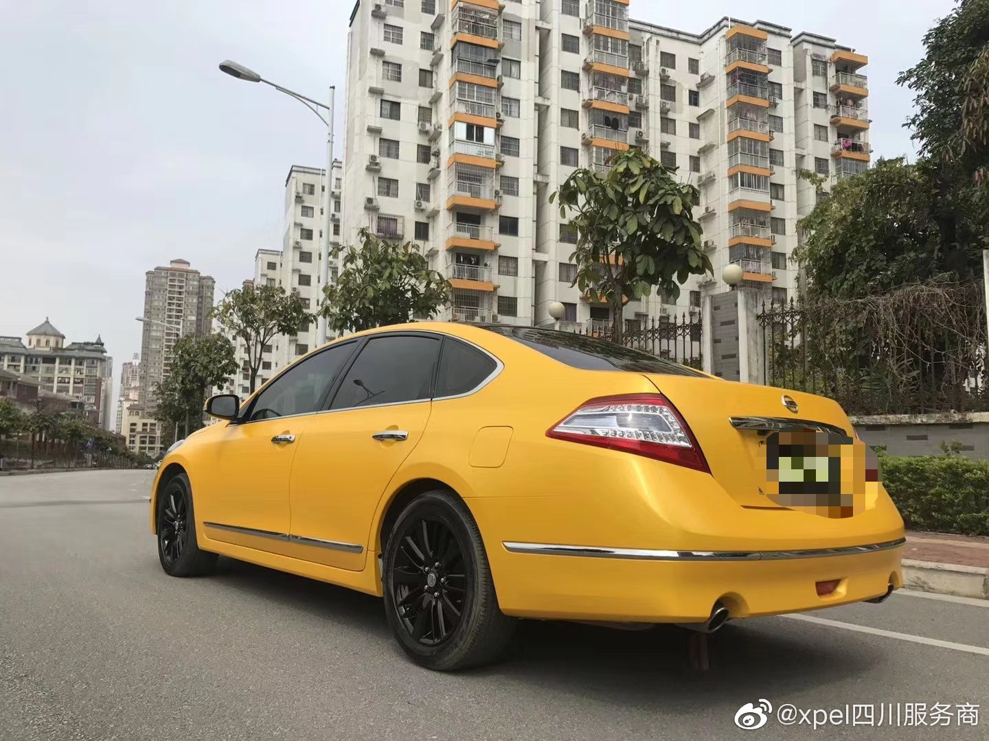 汽车美图抢先看：电光金属黄 #日产天籁