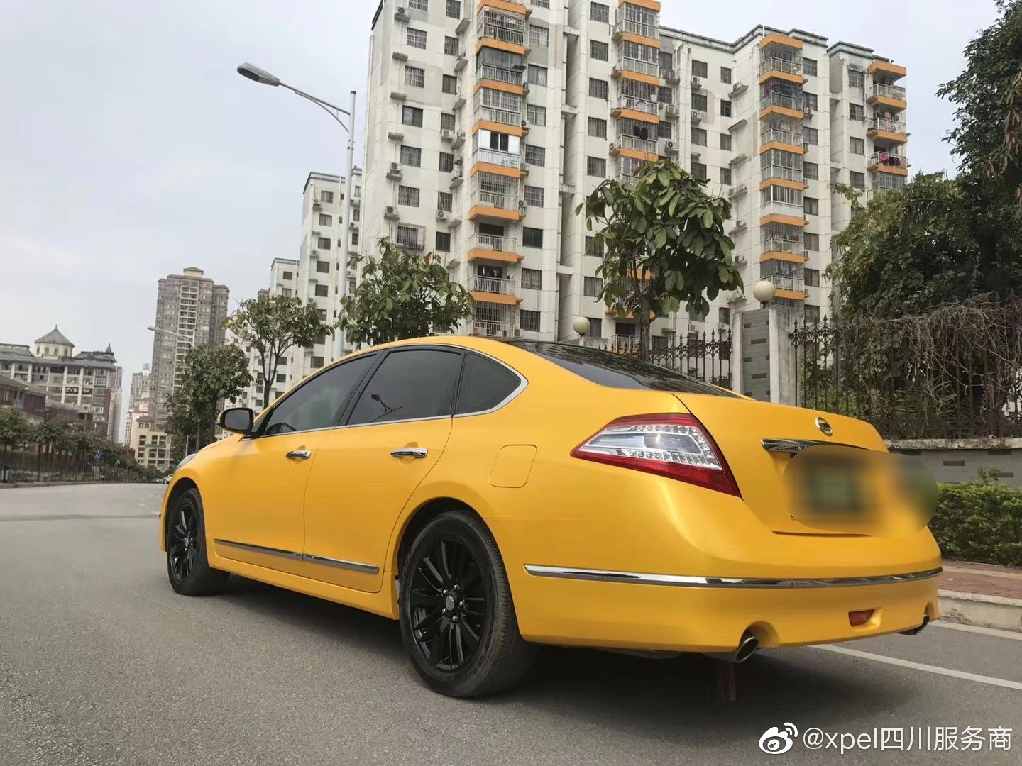 汽车美图抢先看：电光金属黄 #日产天籁
