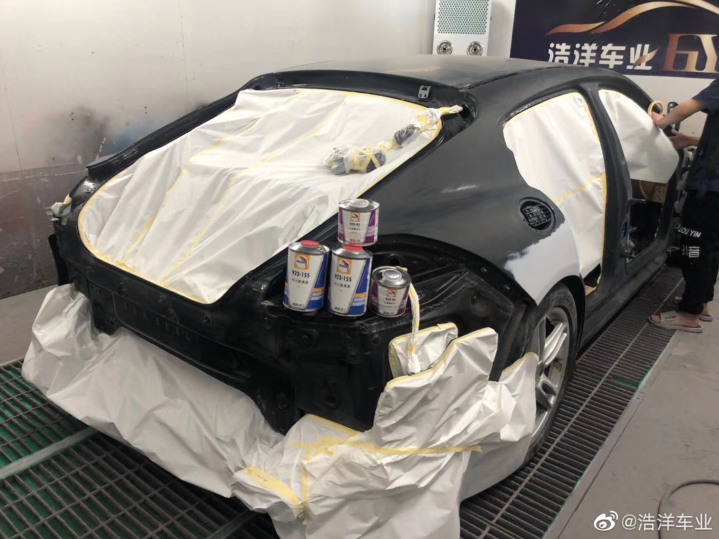 保时捷全车改色，下期分享颜色效果