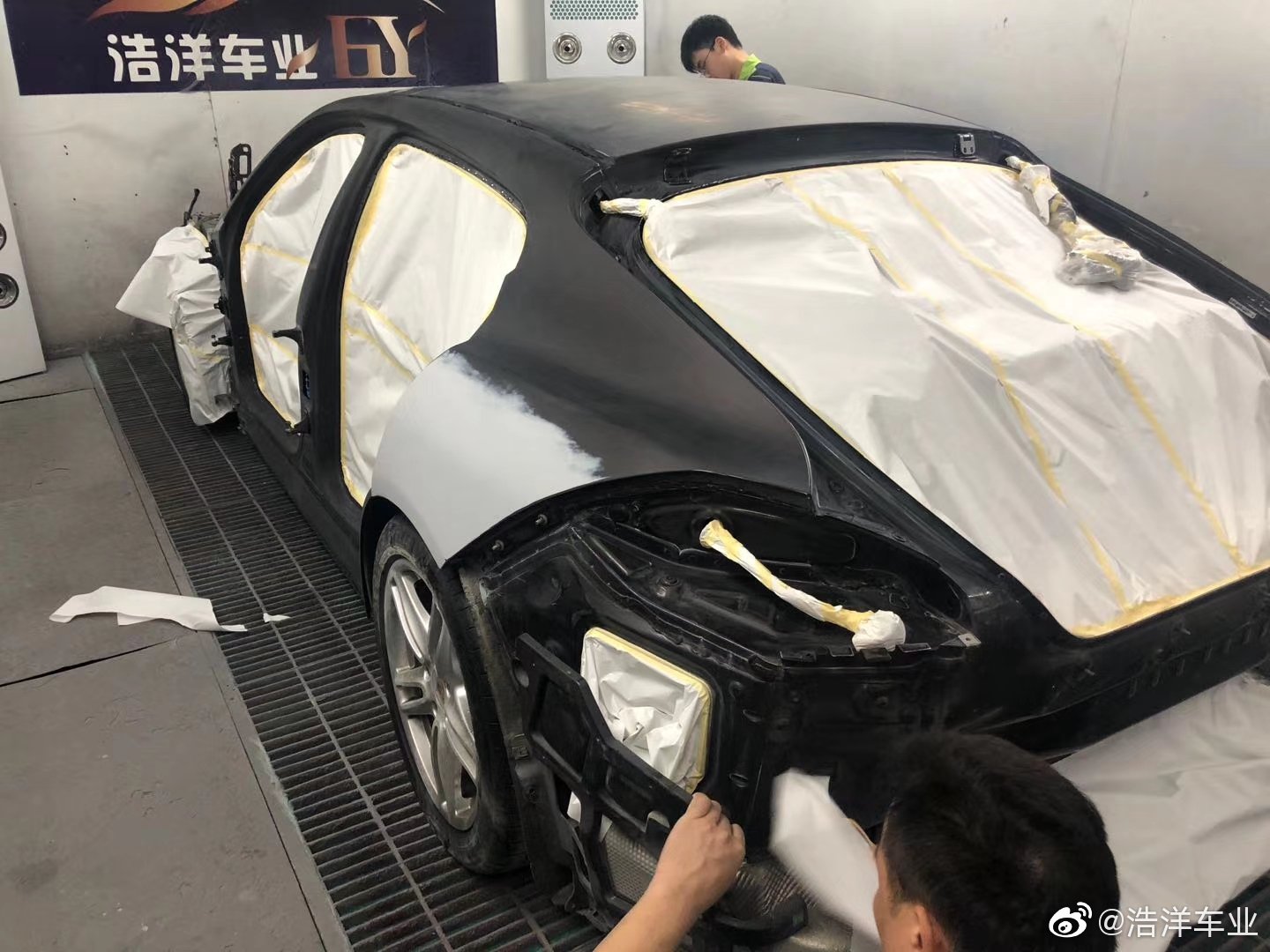 保时捷全车改色，下期分享颜色效果