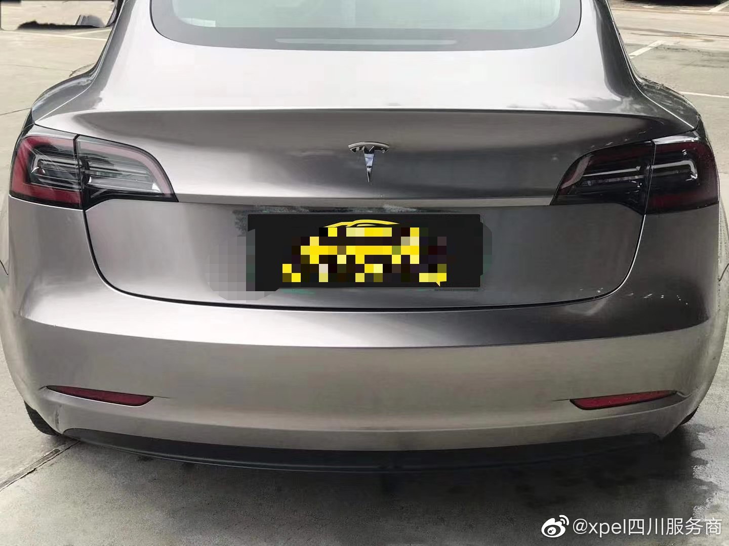 特斯拉 小改变 大不同 超亮金属战斗灰 xpel只做膜 做好膜