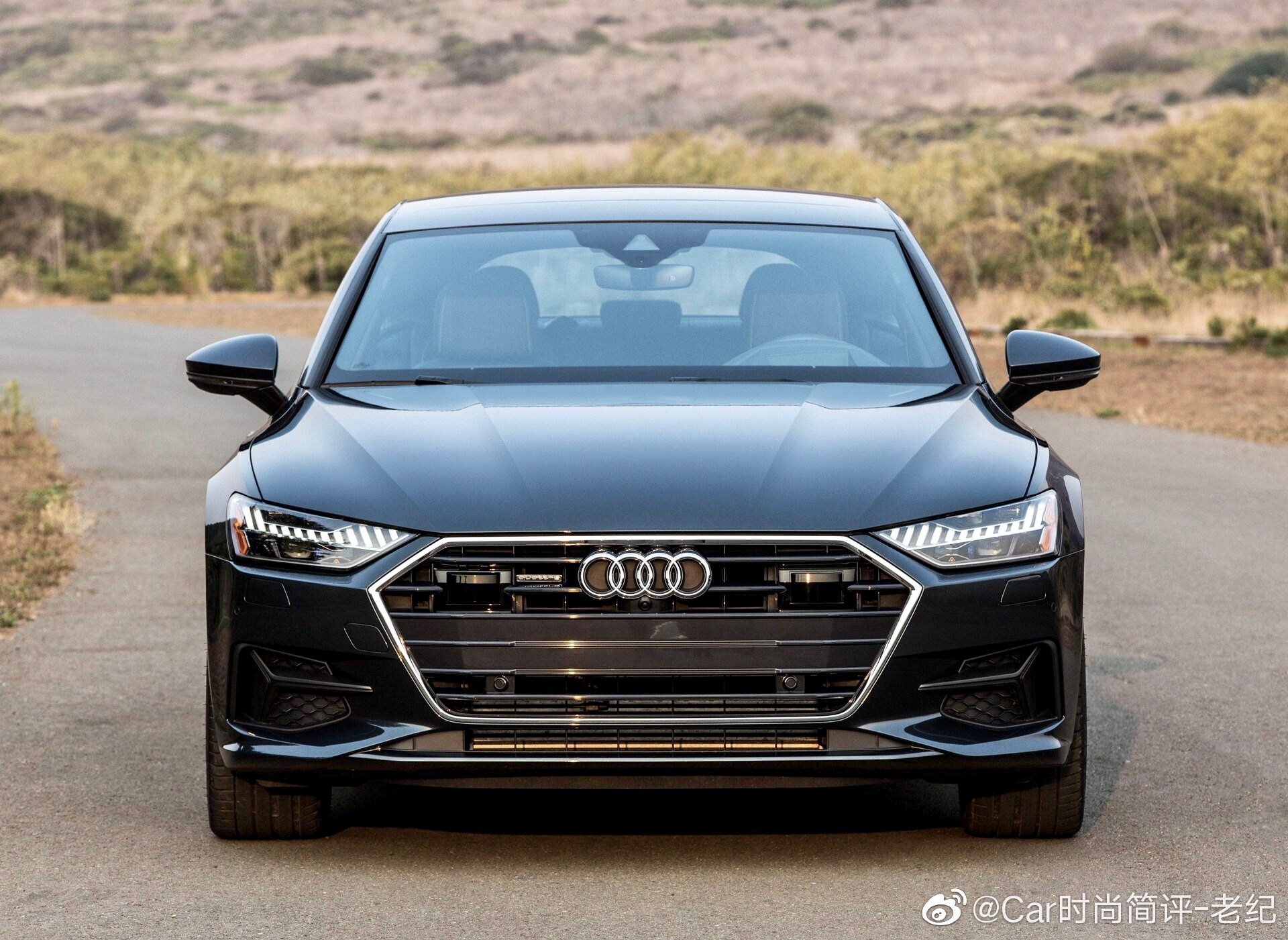 上汽大众奥迪首款车型奥迪a7l白色车身尾部曝光